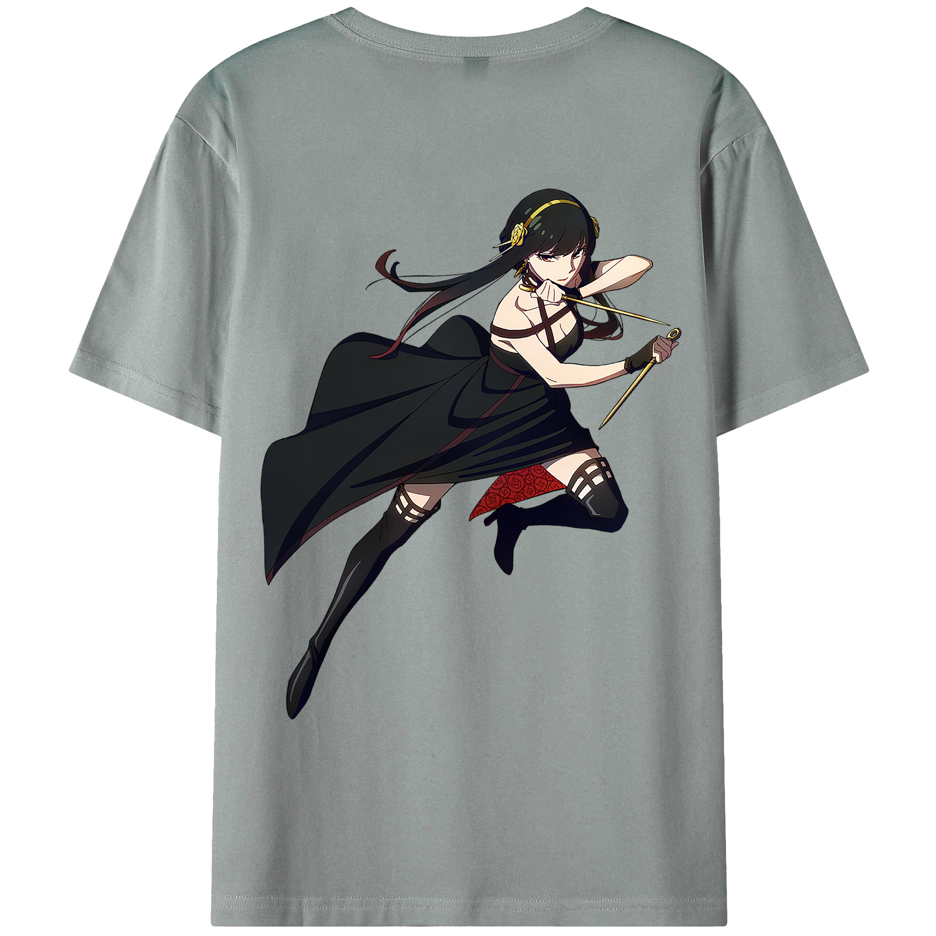 （画像用） SPY×FAMILY间谍家家酒 綿100％ メンズ半袖Tシャツ（バックプリント） 通気性